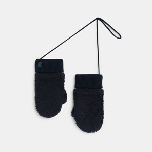 Moufles polaires bleu marine Garçon