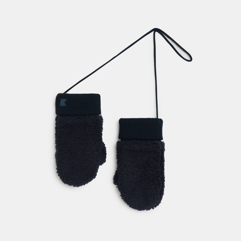Fäustlinge aus Fleece in Marineblau für Jungen