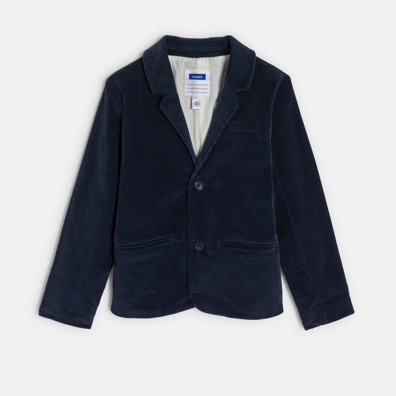 Jungenjacke aus blauem Samt