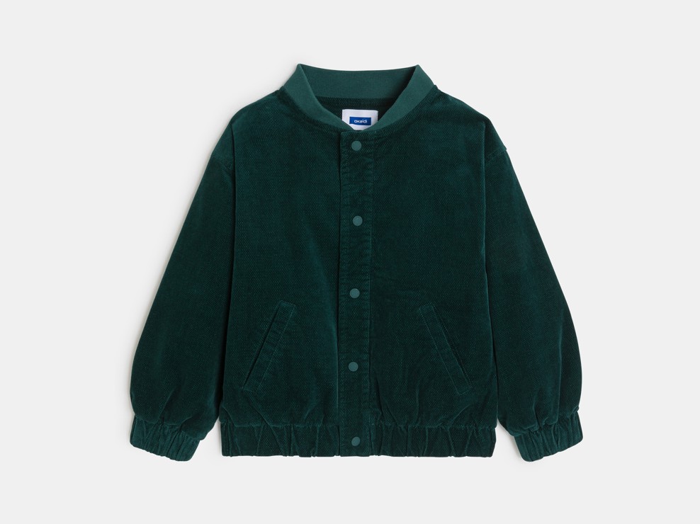 Veste teddy vert foncé Garçon 1
