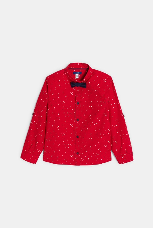 Camicia rossa con motivo stella per bambino 1
