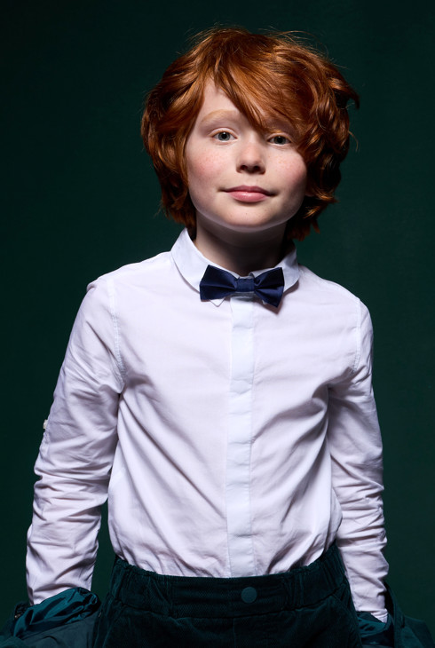 Weißes Hemd Sternenmuster Jungen 1