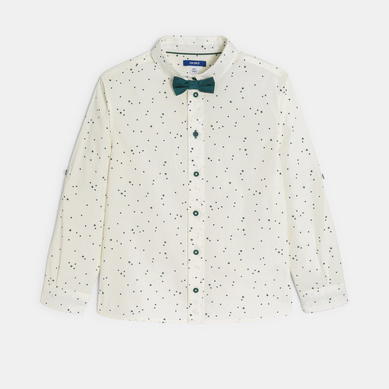 Weißes Hemd Sternenmuster Jungen