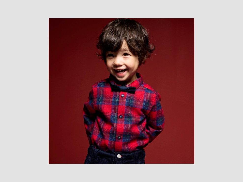 Karohemd rot Kleinkind Junge 1