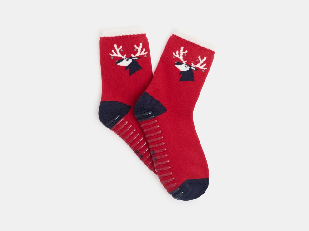 Rode antislipsokken voor jongens 1