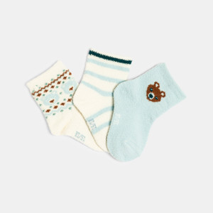 Lot de chaussettes bleues bébé garçon