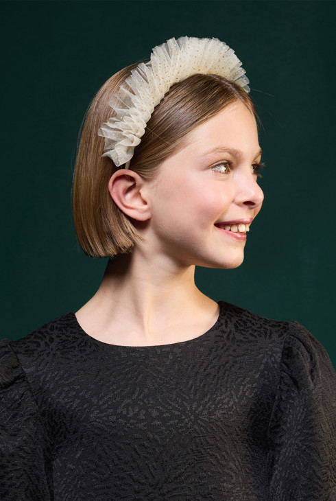 Serre-tête beige Fille 1