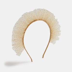 Serre-tête beige Fille