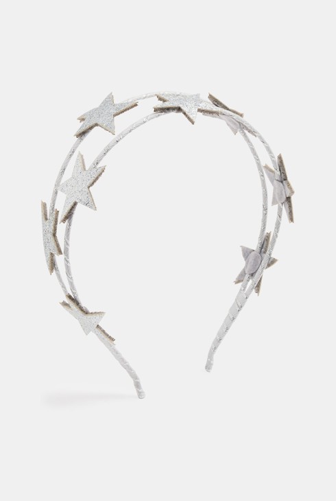 Serre-tête étoile argenté Fille 2