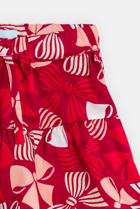 Rote Shorts mit Schleifenmuster für kleine Mädchen 2