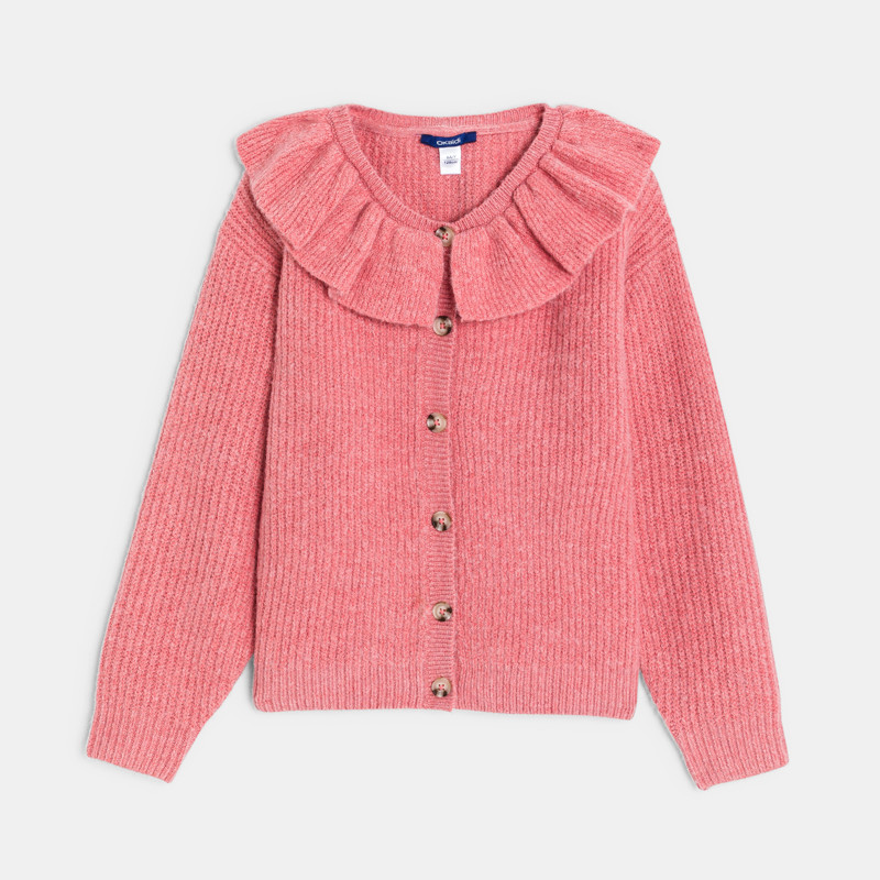 Rosa Strickjacke für Mädchen