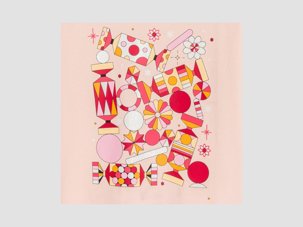 T-Shirt rosa lange Ärmel Mädchen Okaïdi X Maison Tangible 2