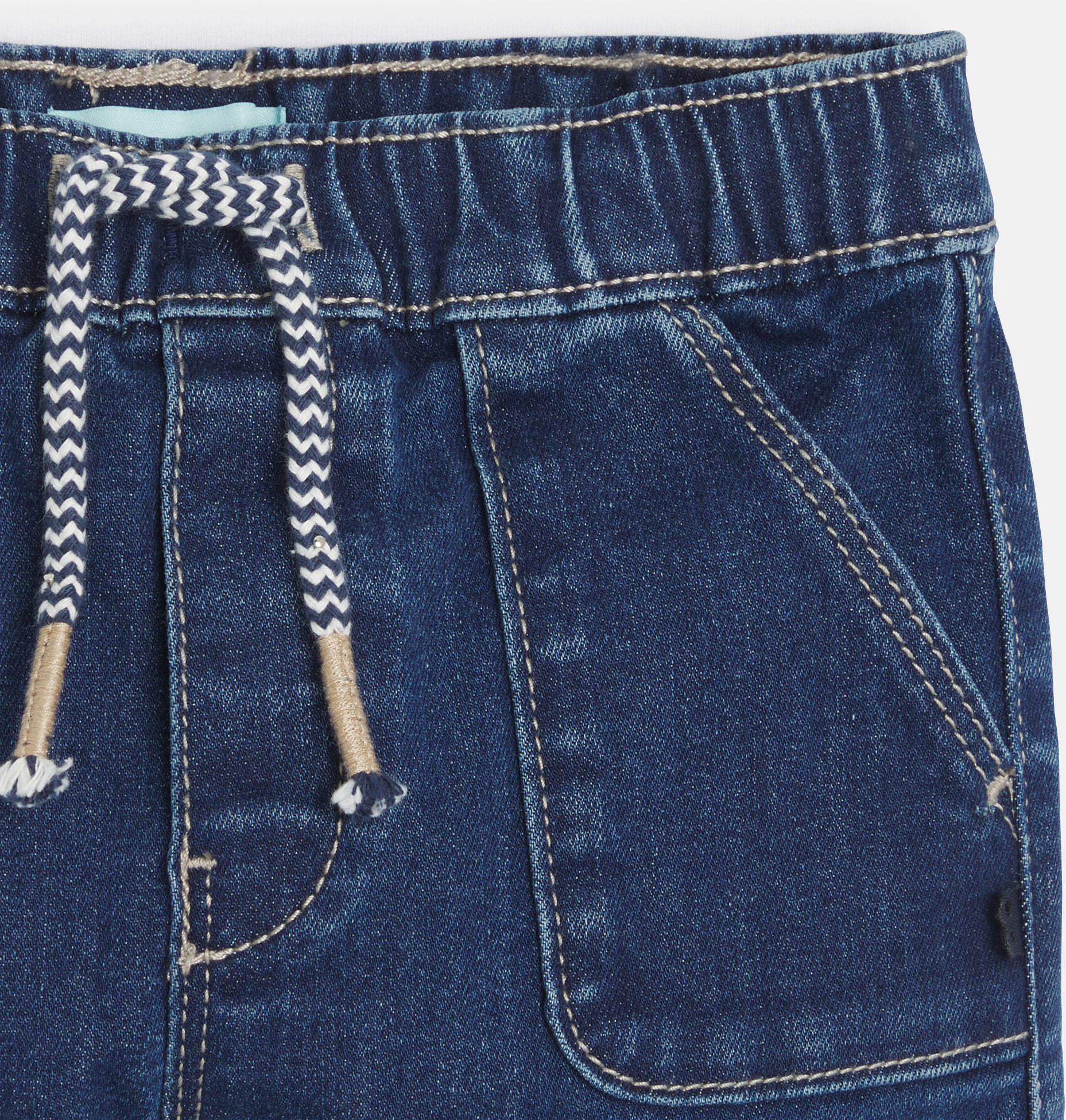 Jeans blau gerade Stretch Kleinkind Junge 2