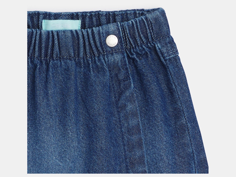 Skort aus Denim blau Mädchen 2
