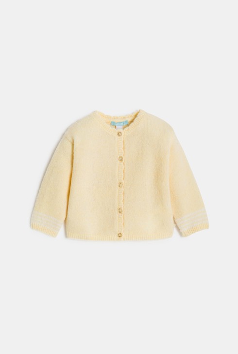 Strickjacke gelb Kleinkind Mädchen 2