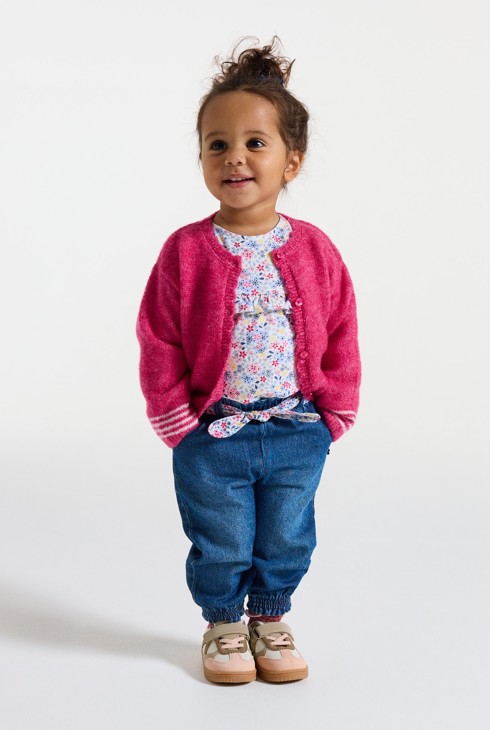 Strickjacke rosa Kleinkind Mädchen 1