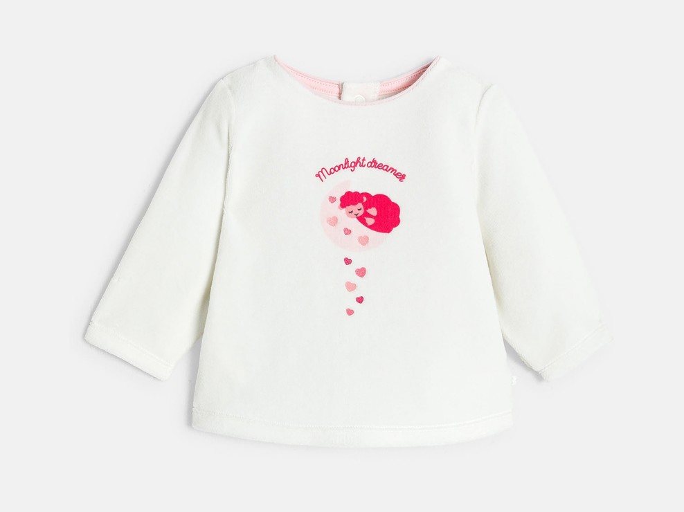 Rosa Strampler mit Herzmuster, Baby, Mädchen 2