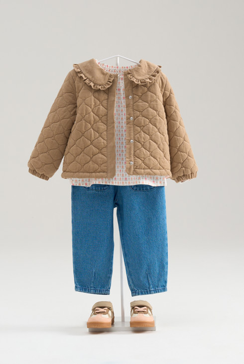 Blouse fleurie blanc bébé fille 2