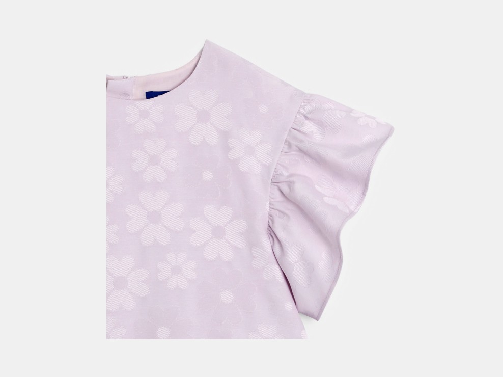 Robe jacquard fantaisie rose fille 2