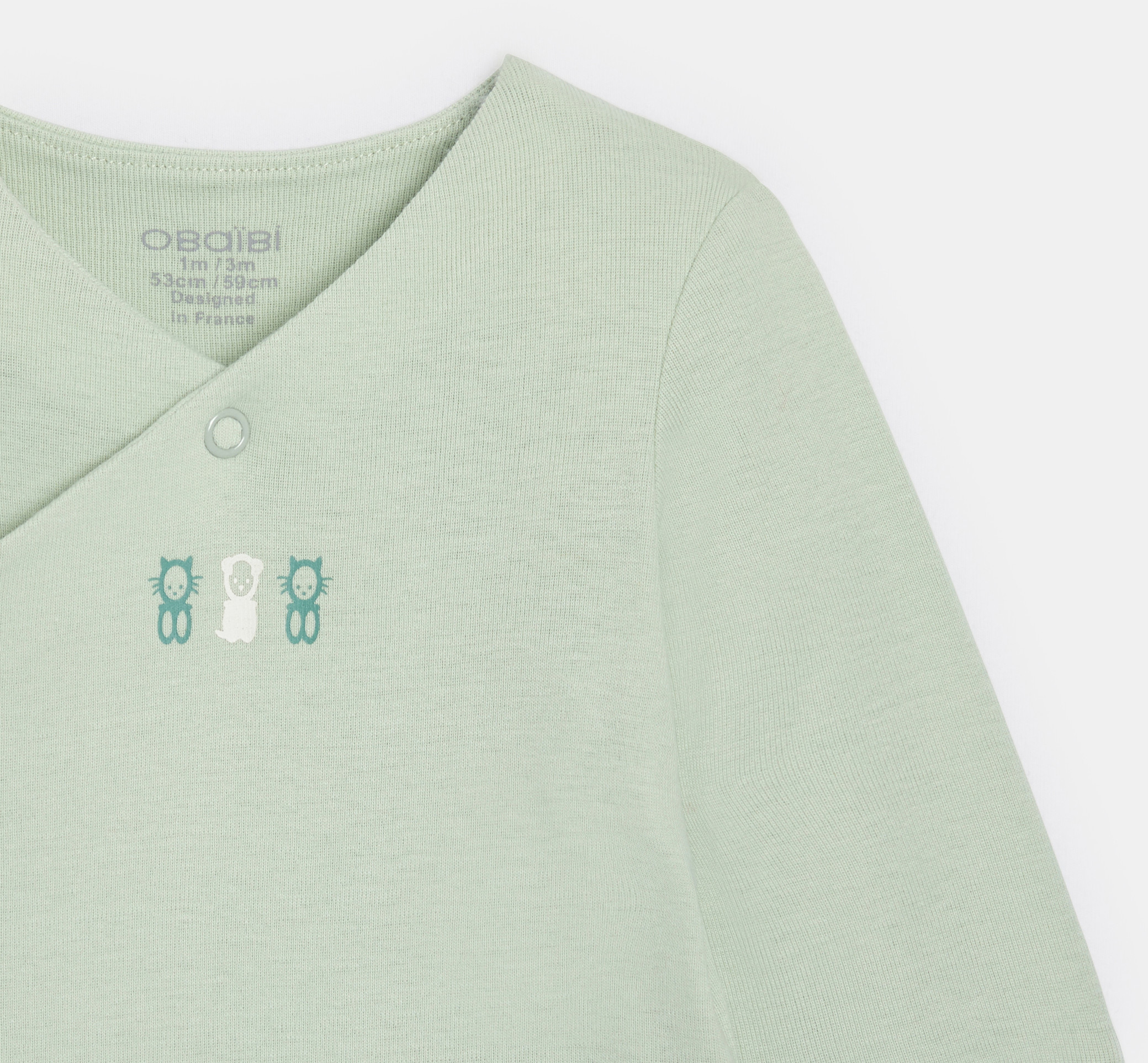 Grüner mitwachsender Wickelbody Kleinkind Mädchen Junge (2er-Pack) 2