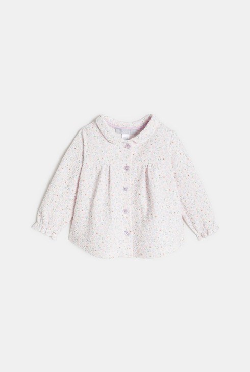 Ljubičasti komplet cvjetnog uzorka za djevojčice 2