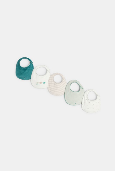 Set di bavaglini multicolore per neonato 1