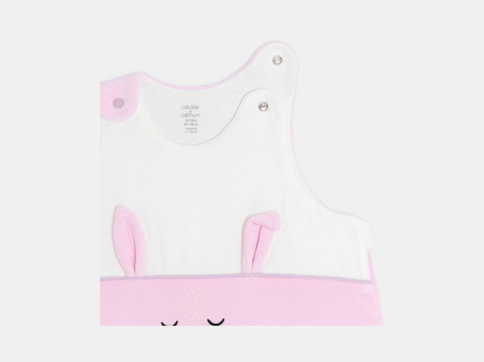 Gigoteuse lapin bébé rose 2