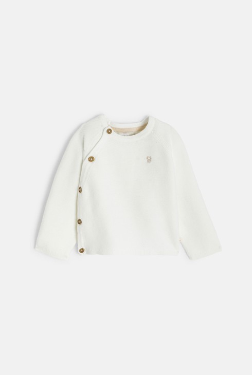 Bustierpullover Strick weiß Geburt 1