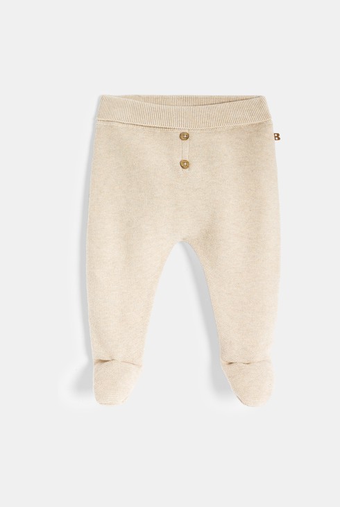 Strickhose mit Füßen weiß Kleinkind Mädchen Jungen Geburt 1