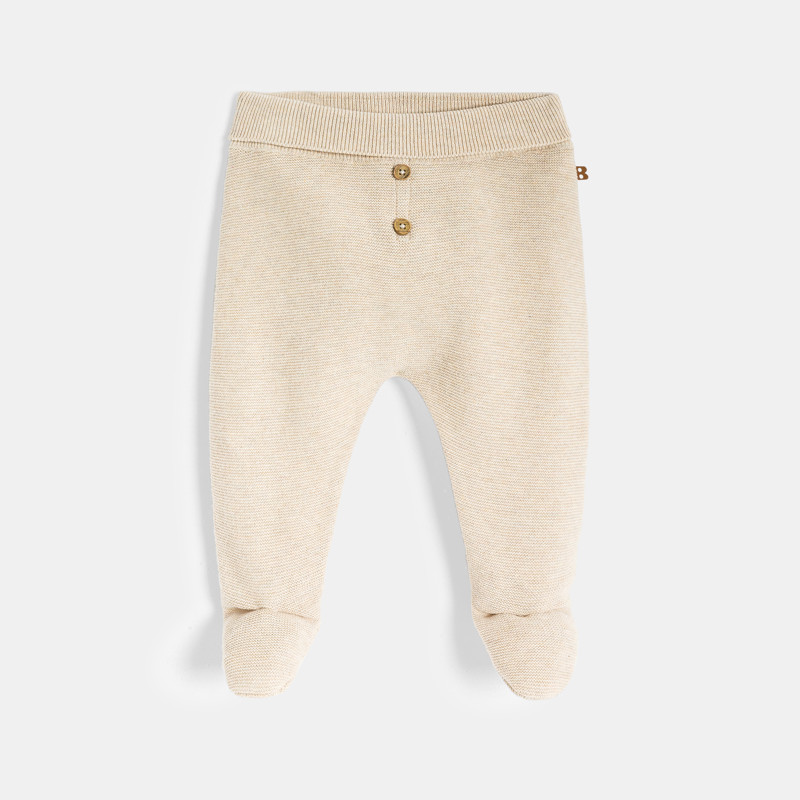 Strickhose mit Füßen weiß Kleinkind Mädchen Jungen Geburt