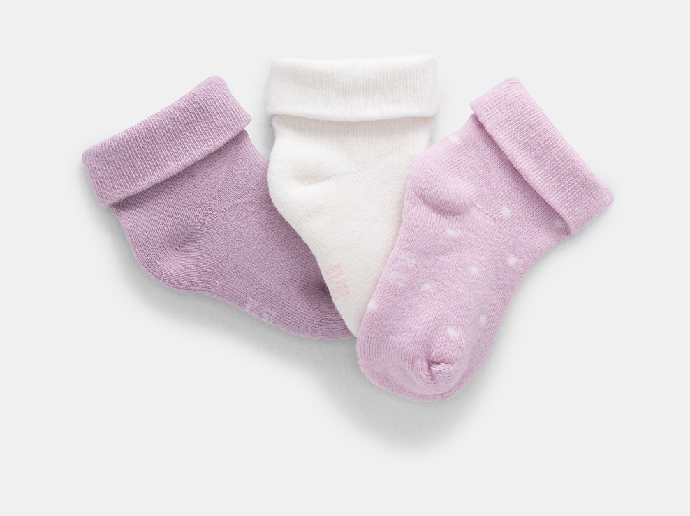 Lot de chaussettes roses bébé fille 1