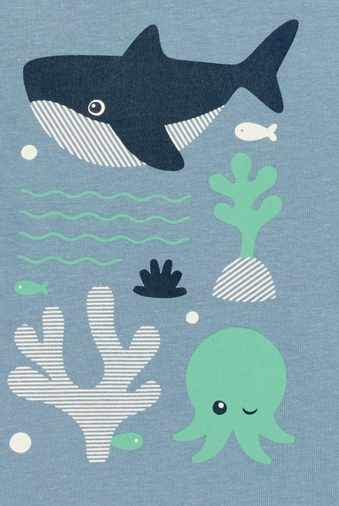 T-shirt blu navy per neonato 2