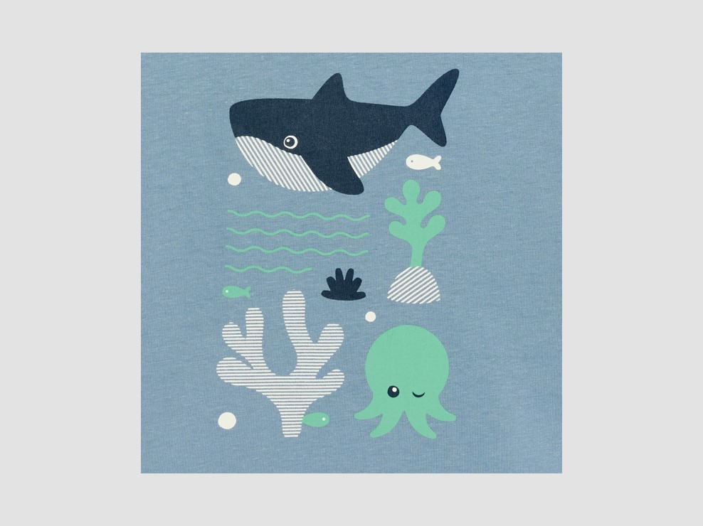 T-shirt blu navy per neonato 2