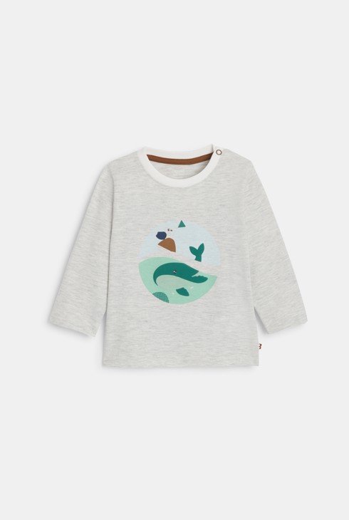 T-Shirt Tiere grau Kleinkind Junge 1