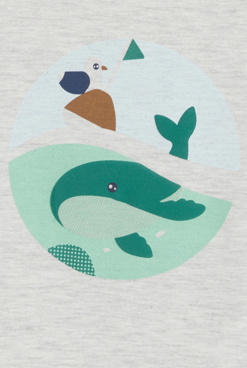 T-Shirt Tiere grau Kleinkind Junge 2