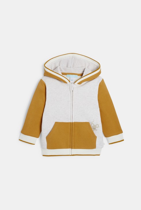 Sweatshirt Reißverschluss Molton Kapuze Kleinkind Junge 1