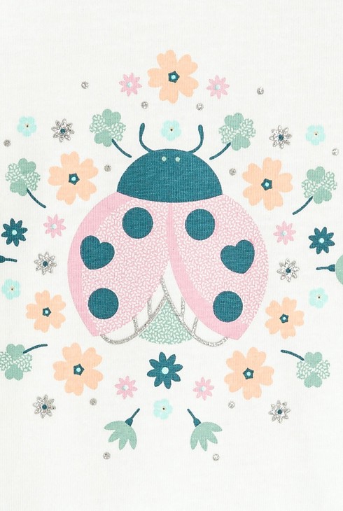 Bijela majica dugih rukava s motivom životinja za djevojčice 2