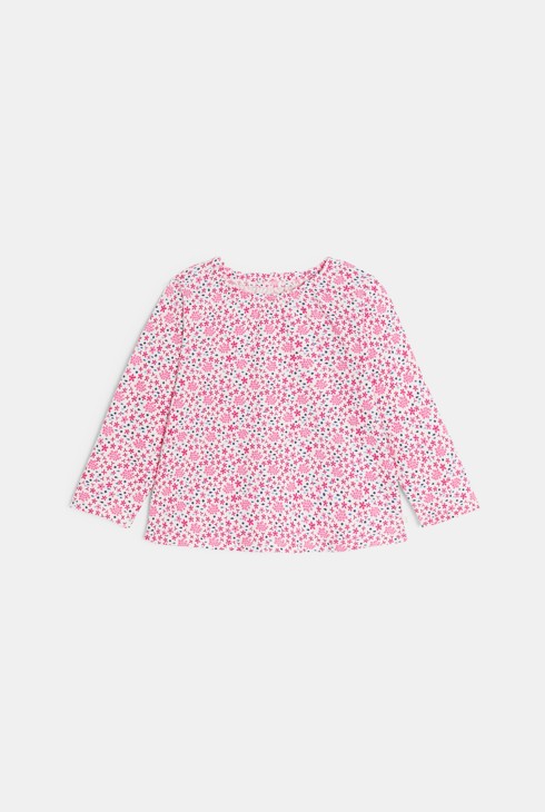 Tunika langärmlig Sterne rosa Kleinkind Mädchen 1