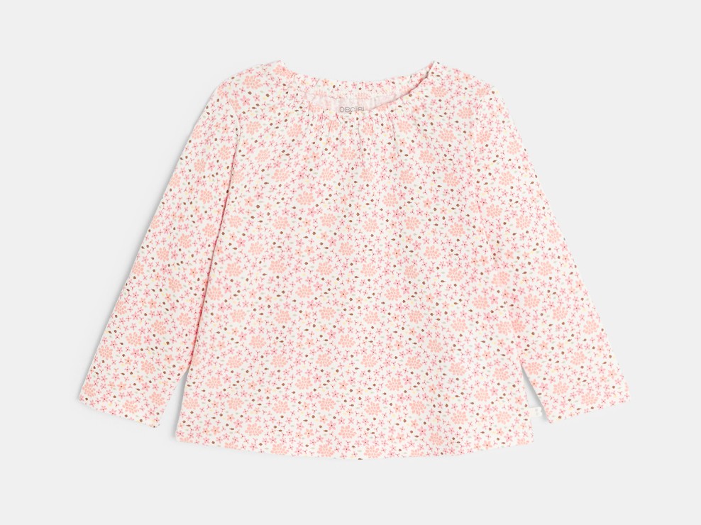 Tunika langärmlig Sterne rosa Kleinkind Mädchen 1