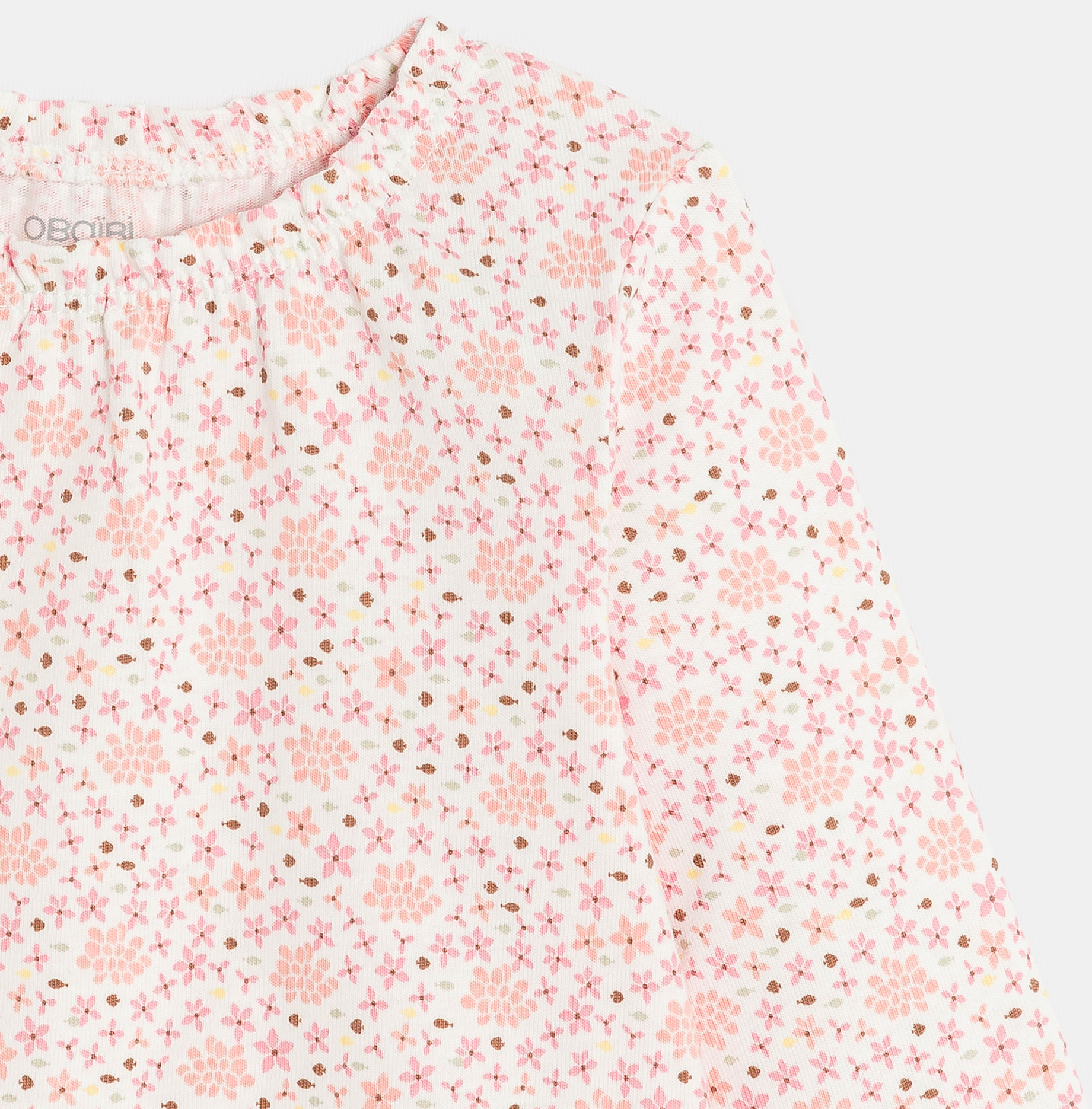 Tunique manches longues étoiles rose bébé fille 2