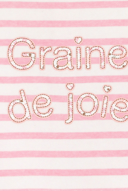 Sweatshirt rosa gestreift Kleinkind Mädchen 2