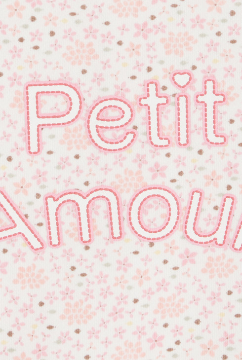 Ružičasti pulover od flisa s cvjetnim uzorkom i s porukom, za djevojčice 2