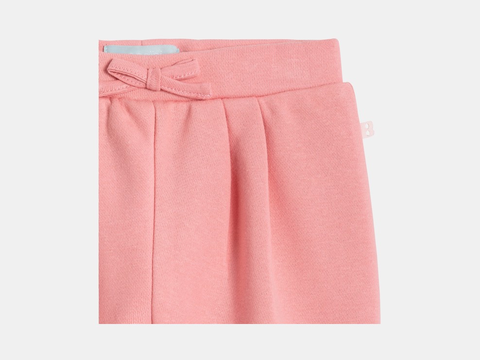 Pantaloni a vita alta rosa neonata 2
