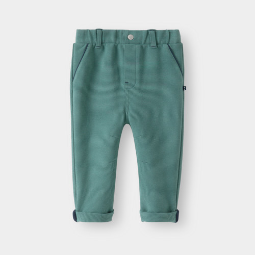 Pantalon Coton Souple Vert Bébé Garçon - Tilleul Clair - 3M - OBAIBI