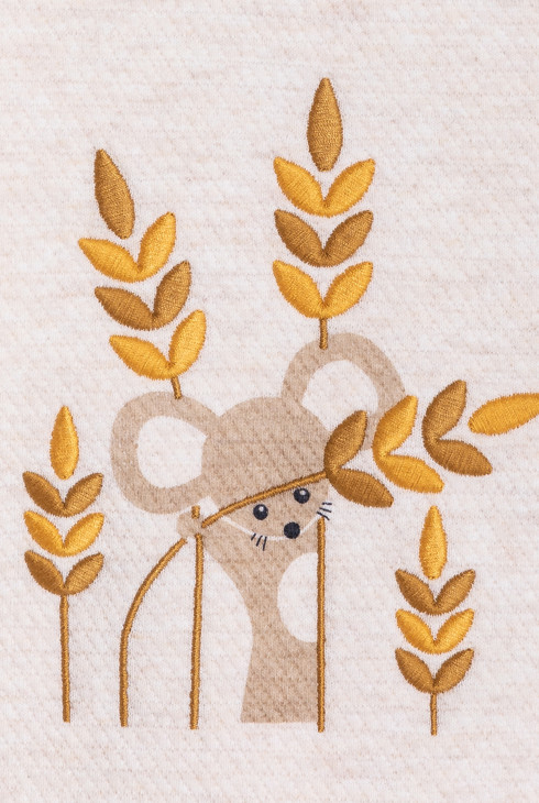 Sweat beige à motif animalier bébé garçon 2