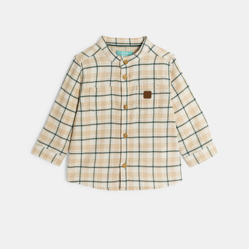 Karohemd beige Kleinkind Junge