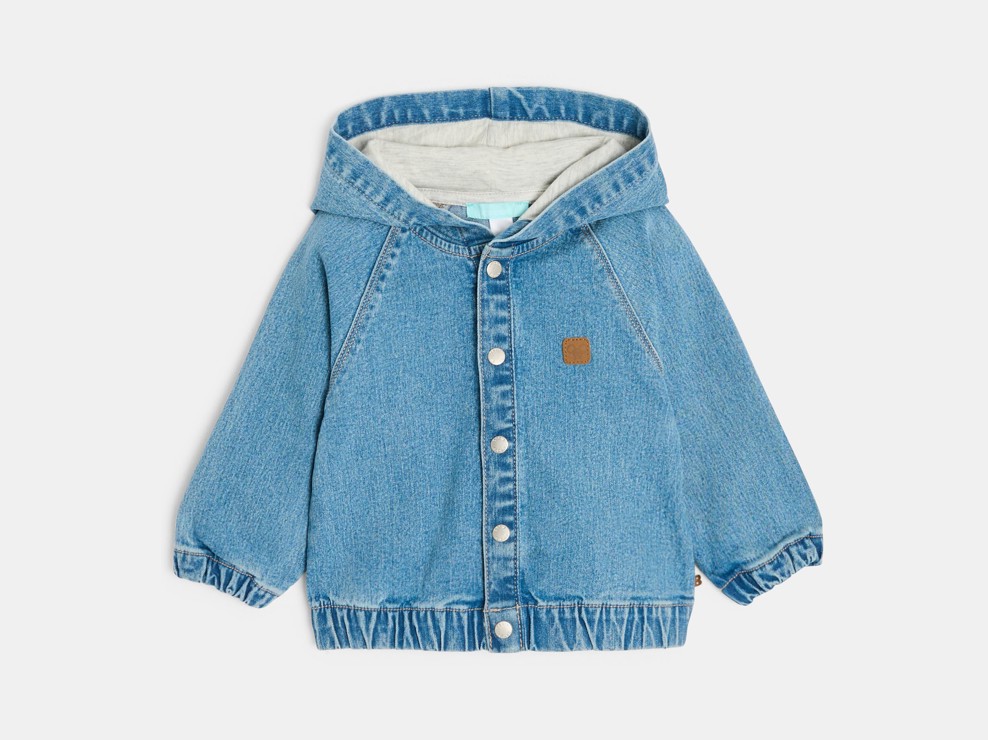 Jeansjacke blau mit Kapuze Kleinkind Junge 1