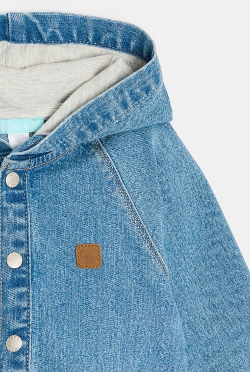 Jeansjacke blau mit Kapuze Kleinkind Junge 2