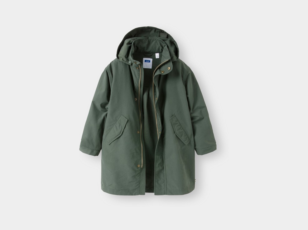 Parka à capuche vert kaki garçon 2