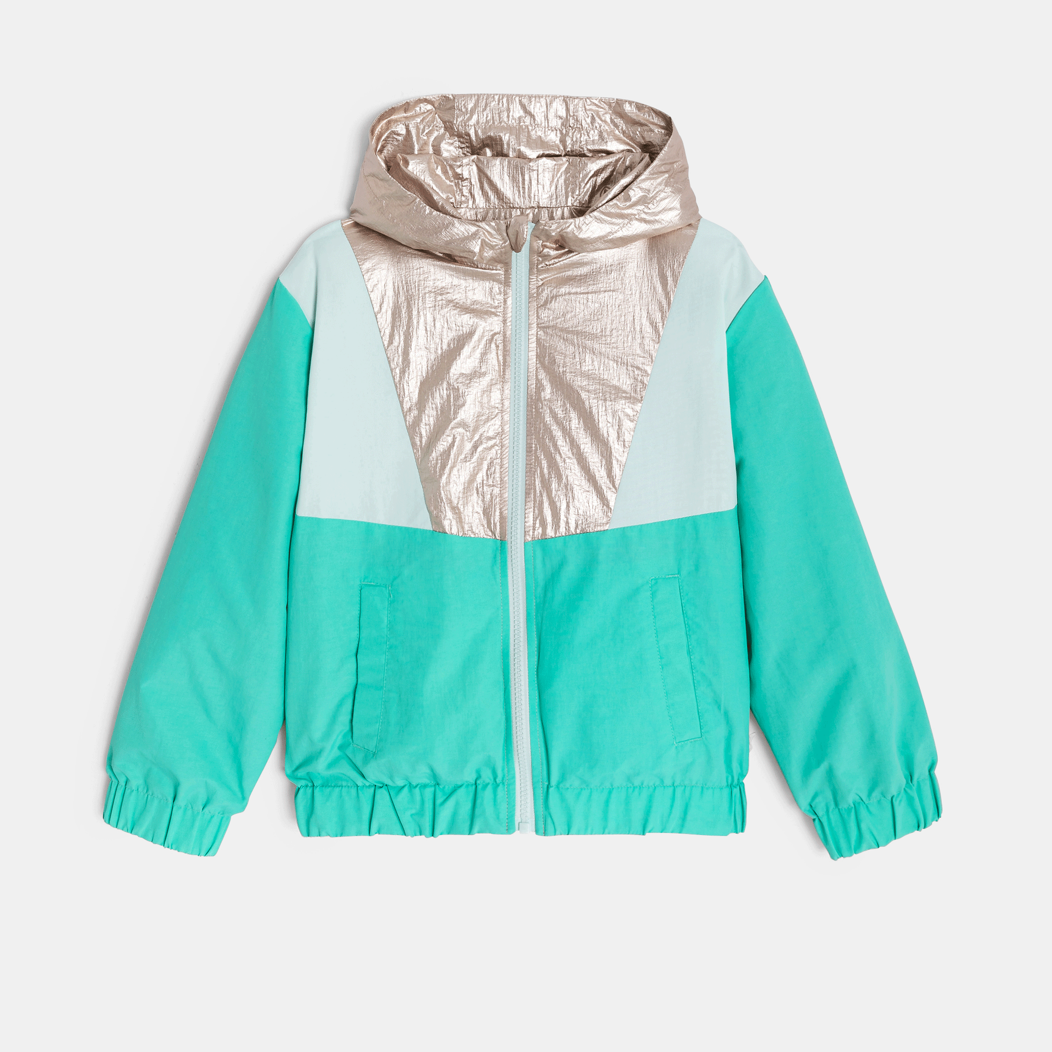 Wendbare Windjacke in Grün für Mädchen